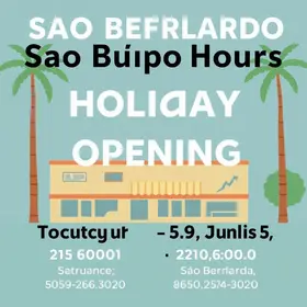 Confira o que abre e fecha em São Bernardo no feriado de 9 de julho