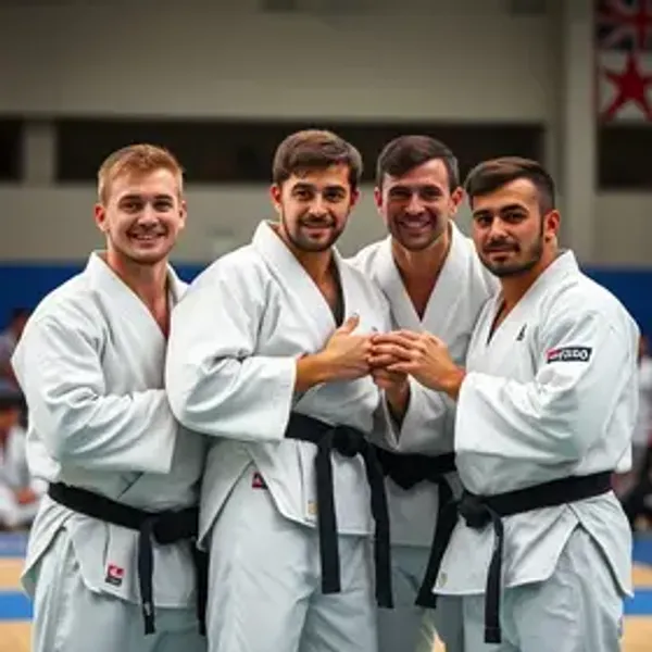 Equipe masculina de judô sub