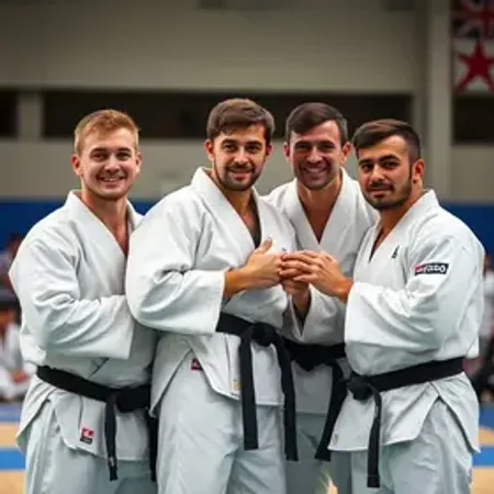 Equipe masculina de judô sub