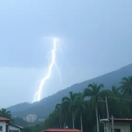 Previsão do tempo hoje para São Bernardo do Campo (SP): tempo severo,com chuva forte e trovoada de manhã, à tarde e à noite