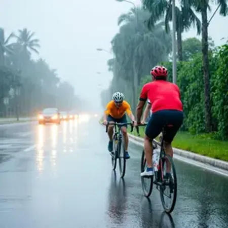 Nem o frio e a chuva espantam ciclistas: Volta Ciclística agita o ABC neste domingo