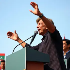 Ao lado de Lula em 1º ato da campanha, Haddad diz que presidente 'não abaixou a cabeça' para nenhum banqueiro