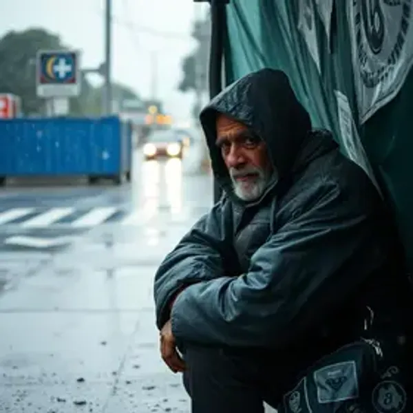 Homem em situação de rua é acolhido após pedir socorro durante chuva e frio em São Bernardo