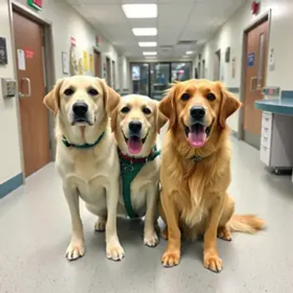 Hospital de Urgência de São Bernardo recebe visita de cães terapeutas