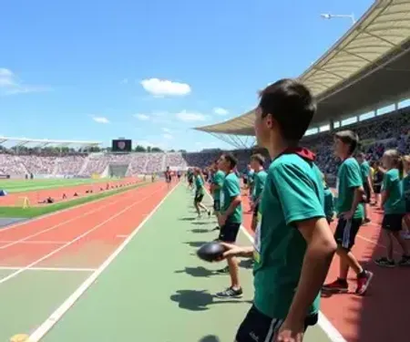 Em São Bernardo, etapa de atletismo dos Jogos Escolares reúne 500 estudantes na Arena Caixa