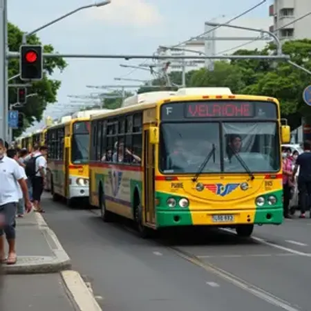 Falha em trólebus trava corredor de ônibus no ABC Paulista e gera longas filas